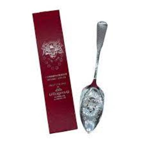 Oneida ROGERS Commemorative Dessert Server - First Colony 1881 - Picture 1 of 11